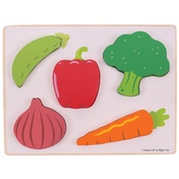 Bigjigs - Lift and See Puzzle - Vegetable