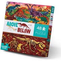 Crocodile Creek - Above & Below - Dinosaur World Puzzle 48pc