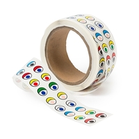 EC - Adhesive Eyes Assorted Colours Roll of 2000