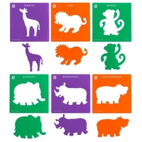 EC - Stencil Jungle Animals Set of 6