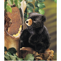 Folkmanis - Black Baby Bear Puppet