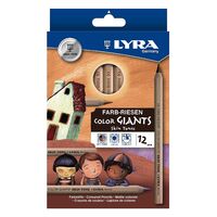 Lyra - Colour Giants Skin Tones Pencils (12 pack)