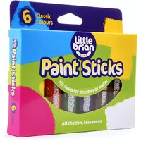 Little Brian - Paint Sticks - Classic Colours (6 pack)