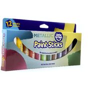 Little Brian Paint Sticks - Metallic (12 pack)