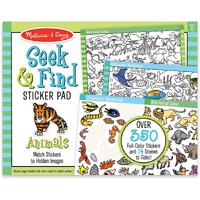 Melissa & Doug - Seek & Find Sticker Pad- Animals