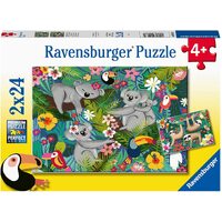 Ravensburger - Koalas and Sloths Puzzle 2x24pc