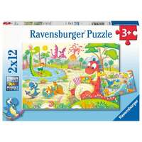 Ravensburger - My Dino Friends Puzzle 2x12pc