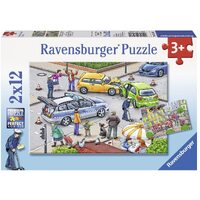 Ravensburger - Blue Lights on the Way Puzzle 2x12pc