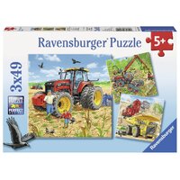 Ravensburger - Giant Vehicles Puzzle 3x49pc