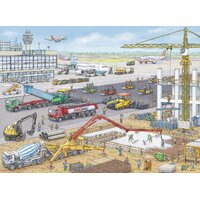 Ravensburger - Construction Site at the Airport Puzzle 100pc 