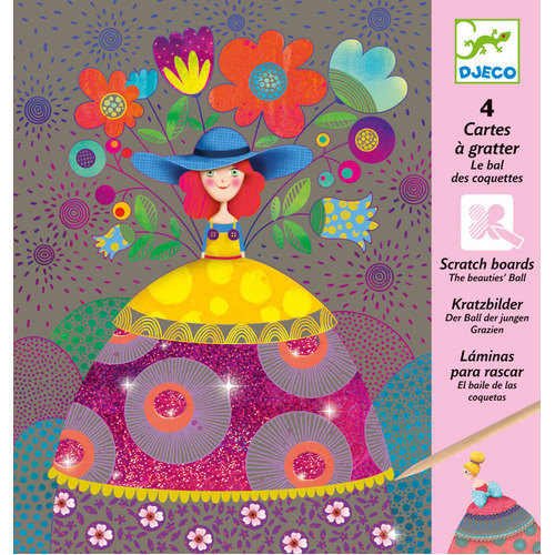 Djeco - The Beauties' Ball Scratch Cards