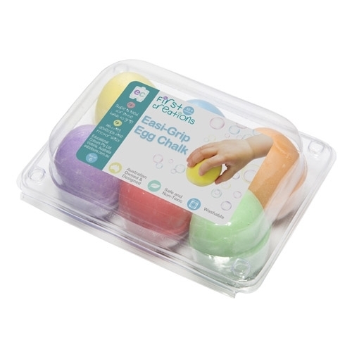 First Creations - Easi-Grip Egg Chalk (set of 6)