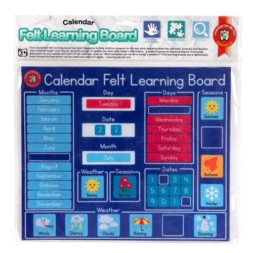Learning Can Be Fun - Felt Learning Board Calendar