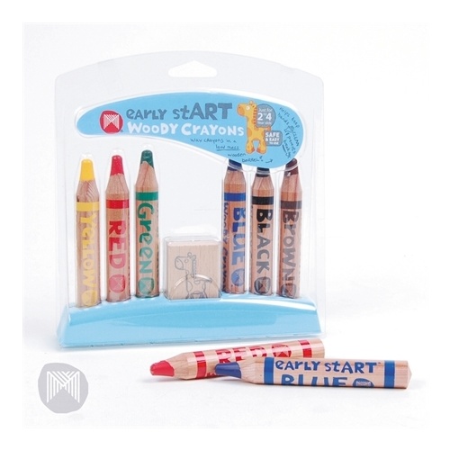 Micador Early Start Woody Crayons (6 pack)