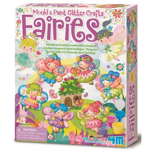 4M - Mould & Paint Glitter Fairies