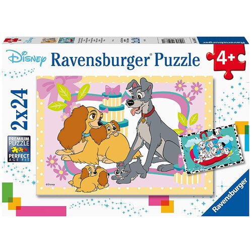 Ravensburger - Disney's Favourite Puppies Puzzle 2x24pc